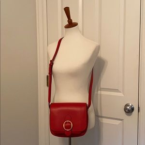 Red Leather Banana Republic Bag